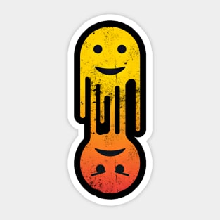 Happy and Angry Smiley Sticker